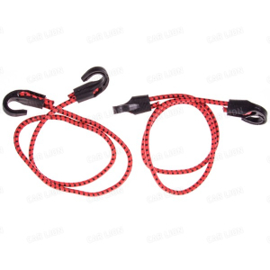 Резинка для крепления багажа 100см. 2шт.пластмассовый  крюк SkyWay (S06001011)